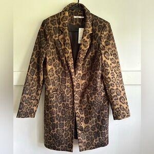Leopard print coat